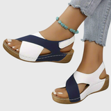 Escarpins slingback color block
