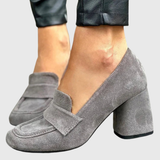 Mocassins À Talon Block