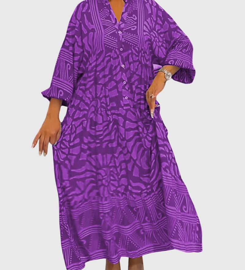 Marissa | Robe Maxi avec Imprimé Élégant