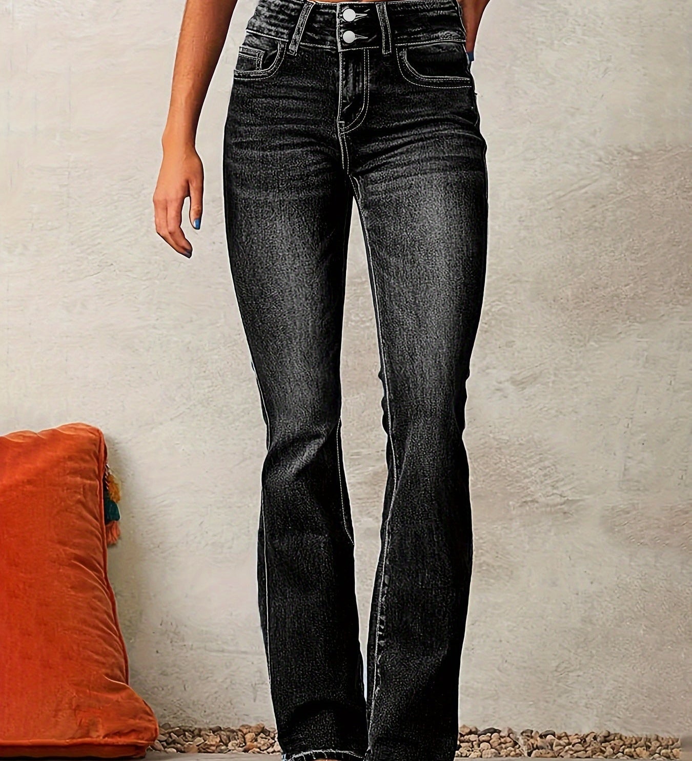 Melanie | Jeans évasés taille haute