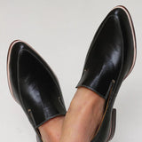 Zofia™ | Mocassins Patchwork Noirs