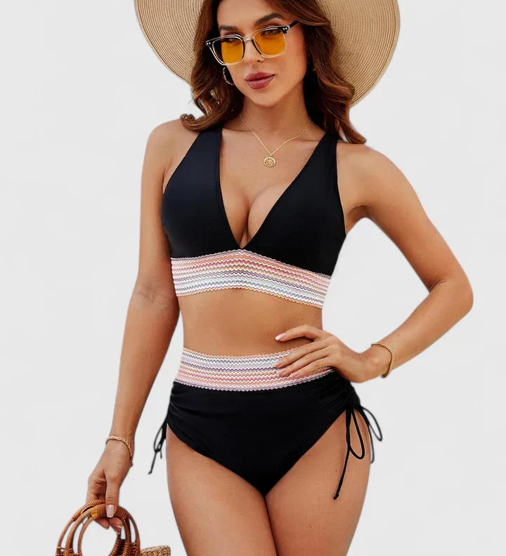 Loretta | Ensemble de Bikini Élevé Élégant