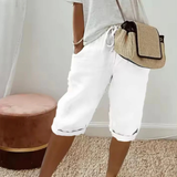 Fenley | Shorts Capri en Lin à Cordon