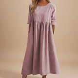 Miranda | Robe Classique à Manches Mi-Longues