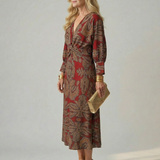 Lune | Robe Midi Wrap Naturelle