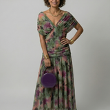 Calen | Robe Midi Décontractée à Épaules Dénudées