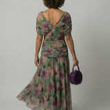 Calen | Robe Midi Décontractée à Épaules Dénudées