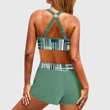 Gertrude | Ensemble de Bikini Taille Haute Côtelé