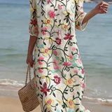 Erica | Robe Florale Élégante