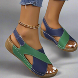Escarpins slingback color block