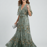 Selora | Robe Maxi Halter Bloom Flow