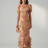 Vianne | Robe Maxi à Col Montant Doux