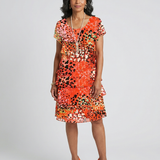 Evania | Robe longueur genou à motifs éparpillés