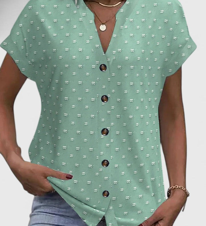 Celena | Chemise V-Cou Confortable