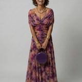 Calen | Robe Midi Décontractée à Épaules Dénudées