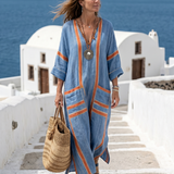 Avenor | Robe Midi à Structure Douce à Col en V