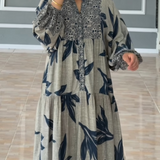 Anya | Robe ample à lanternes imprimées