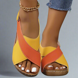Escarpins slingback color block