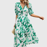 Joyce | Robe Midi Fleurie Flatteuse