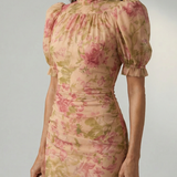Vianne | Robe Maxi à Col Montant Doux