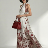 Orlune | Robe Maxi Plissée Blanche