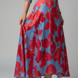 Celine | Robe Midi Croisée à Col