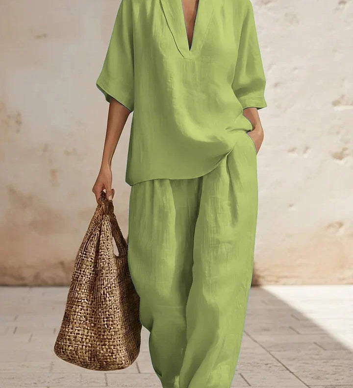 Lilly | Ensemble en lin deux pièces sans effort