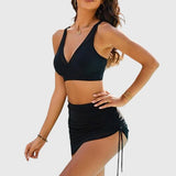 Denise | Ensemble de Bikini avec Contrôle du Ventre et Jupe