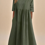 Miranda | Robe Classique à Manches Mi-Longues