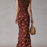 Maya | Robe maxi boho à manches volantes