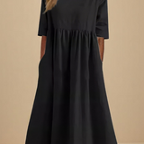 Miranda | Robe Classique à Manches Mi-Longues