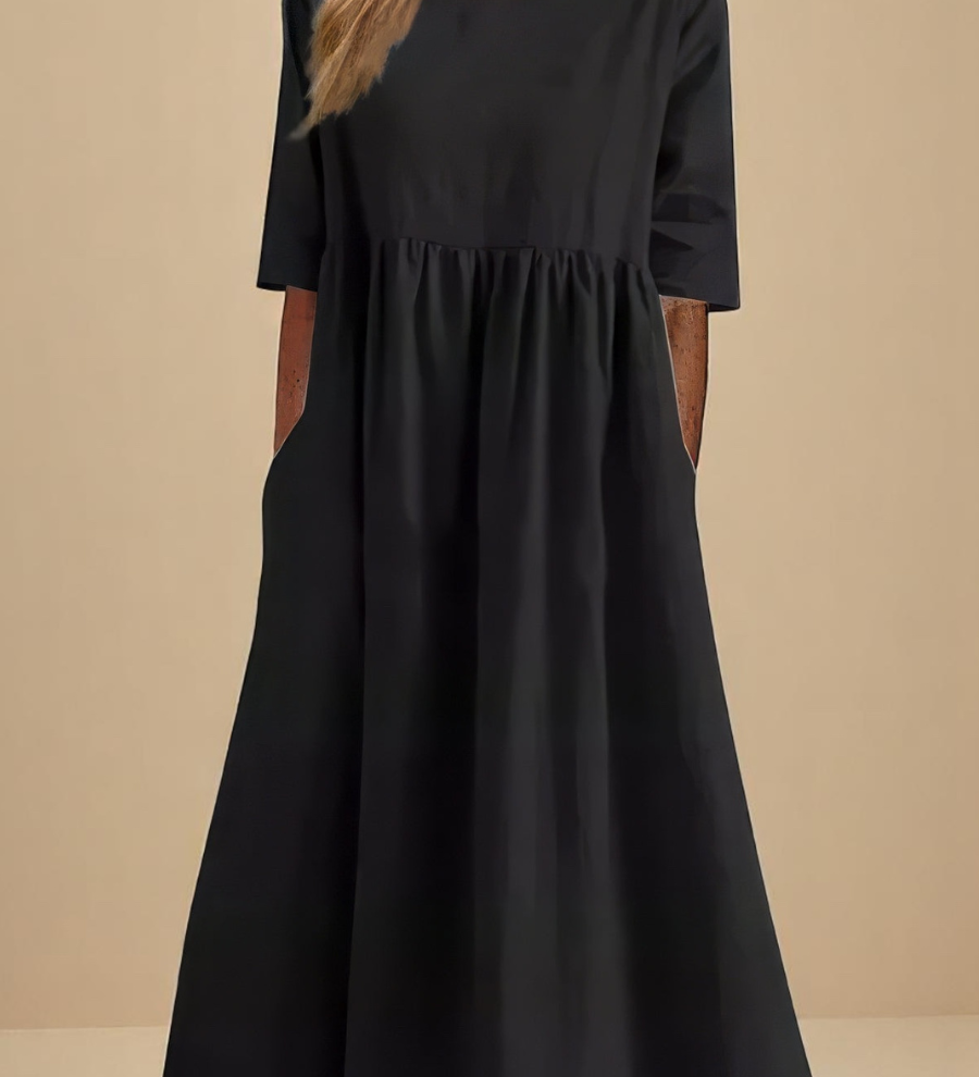 Miranda | Robe Classique à Manches Mi-Longues
