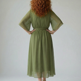 Elric | Robe Midi Drapée