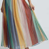 Sereine | Robe Maxi à Rayures Légères