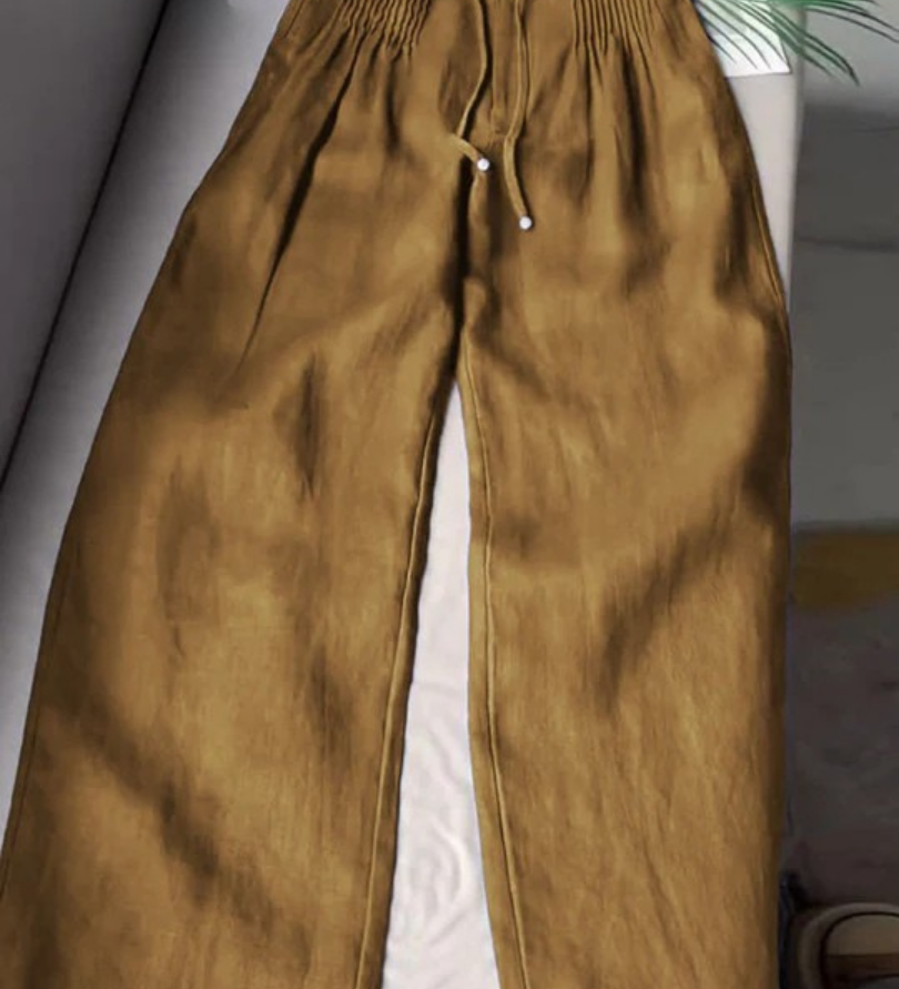 Camille | Pantalon Élegant à Jambe Large