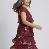 Alani | Robe Abstraite Composée Longueur Genou
