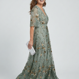 Selora | Robe Maxi Halter Bloom Flow