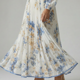 Rielle | Robe Midi Plissée à Enveloppe