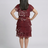 Alani | Robe Abstraite Composée Longueur Genou