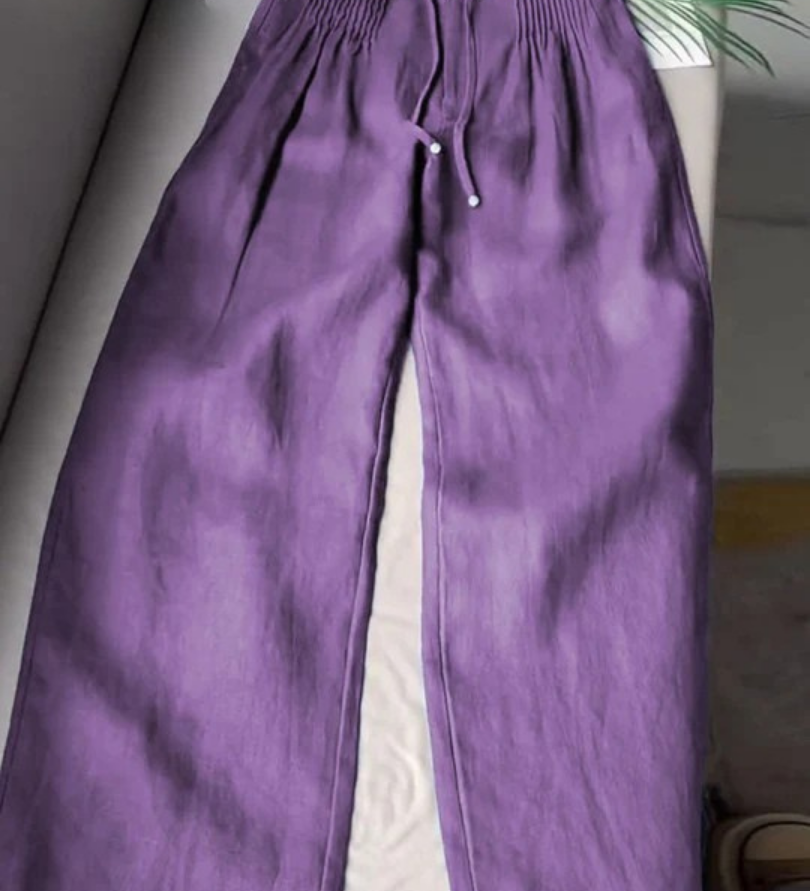 Camille | Pantalon Élegant à Jambe Large