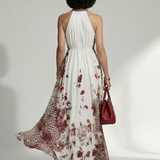 Orlune | Robe Maxi Plissée Blanche