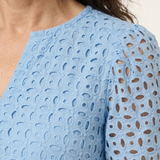 Brielle | Robe midi à manches courtes en V