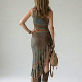 Zalia | Robe Midi Drapée Silencieuse