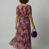 Calen | Robe Midi Décontractée à Épaules Dénudées