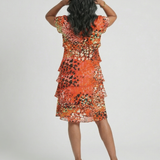 Evania | Robe longueur genou à motifs éparpillés