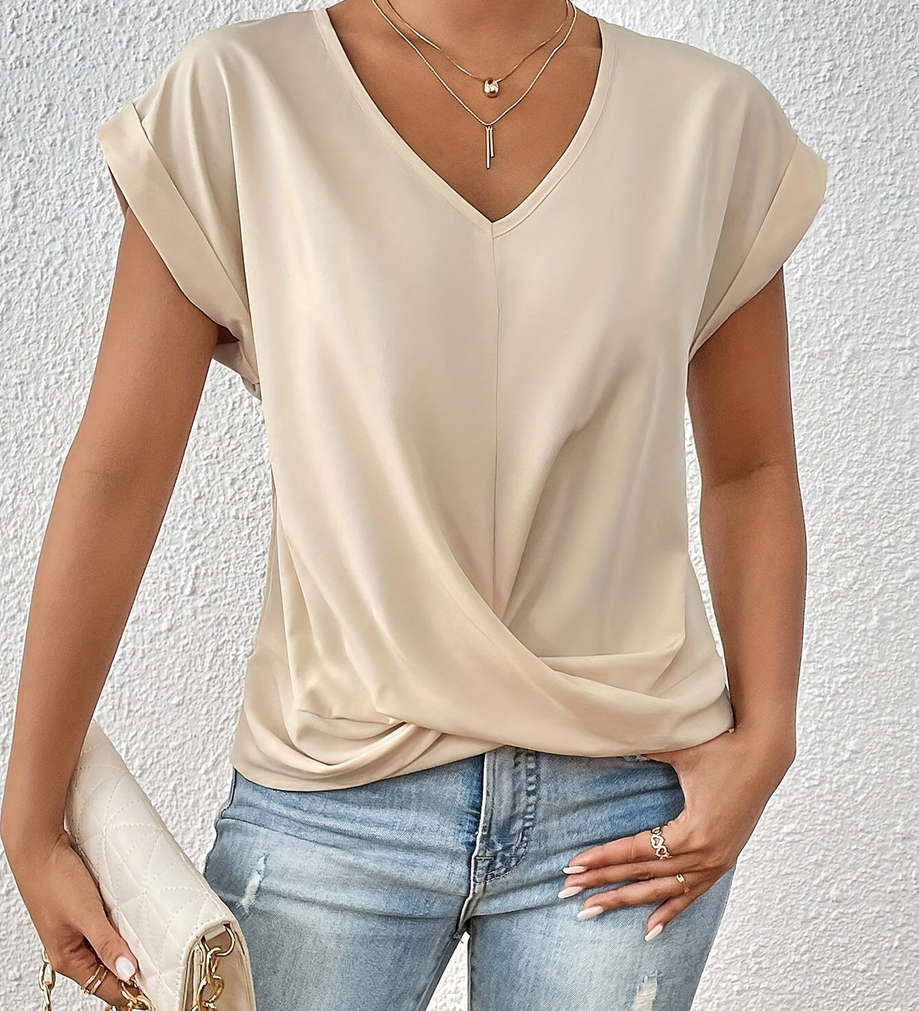 Liv | T-shirt décontracté avec encolure en forme de cœur