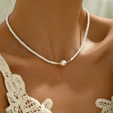 Collier Minimaliste en Turquoise et Perles