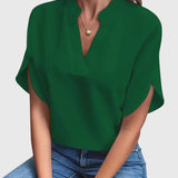 Manon | Chemise V-Cou Douce et Élégante