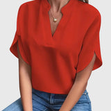 Manon | Chemise V-Cou Douce et Élégante