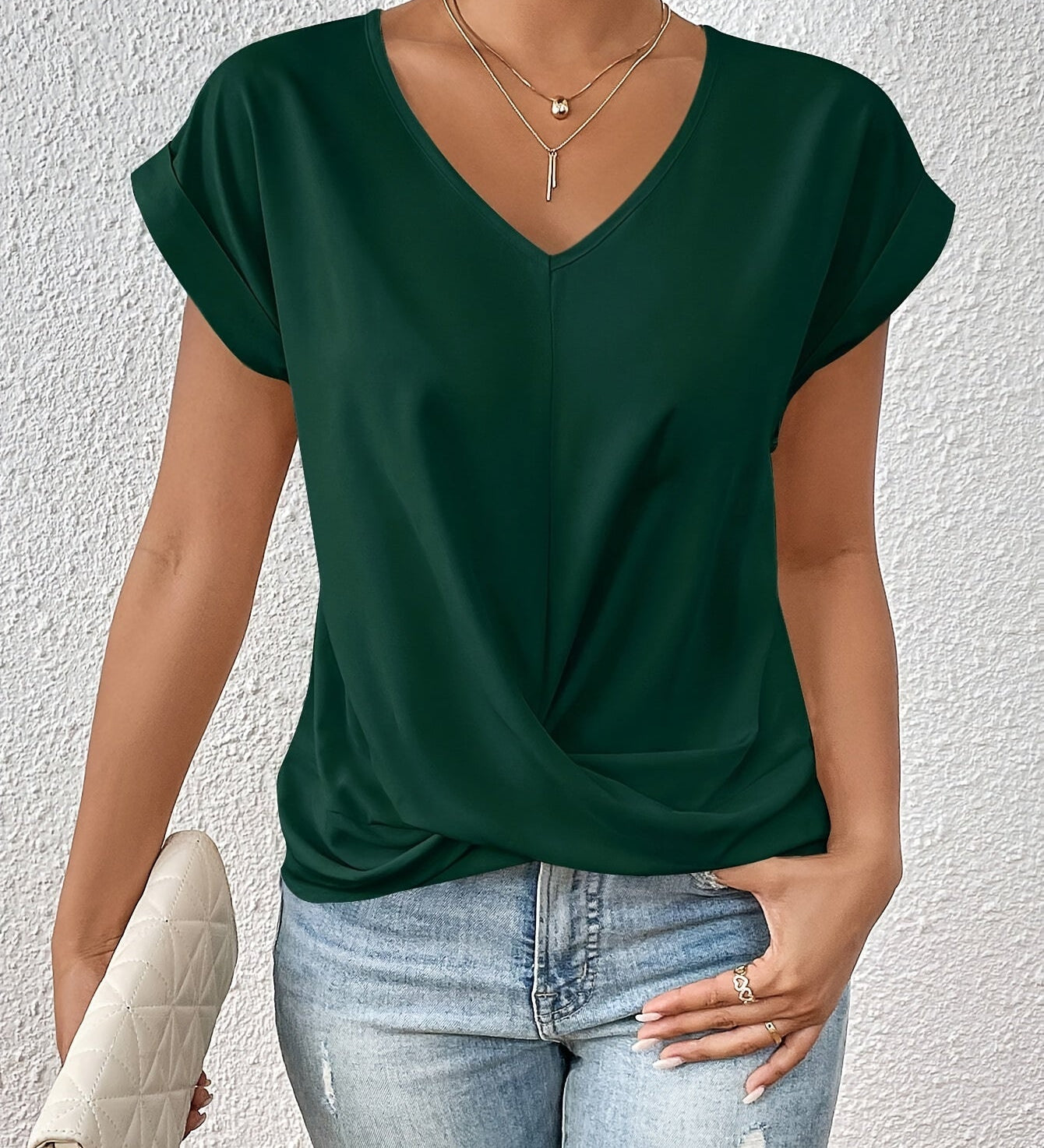 Liv | T-shirt décontracté avec encolure en forme de cœur